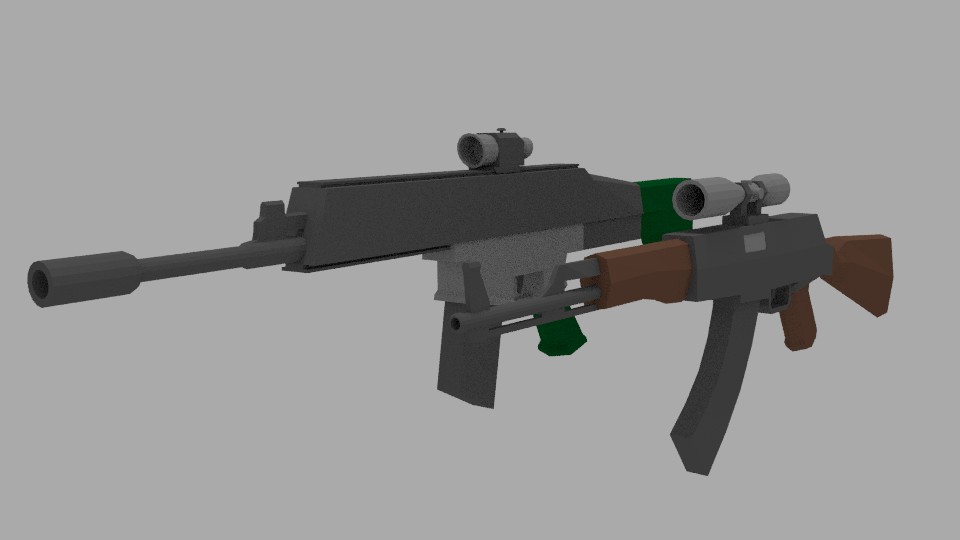 ModernLowpolyGuns preview image 1